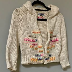 Free People chunky knit cropped sweater